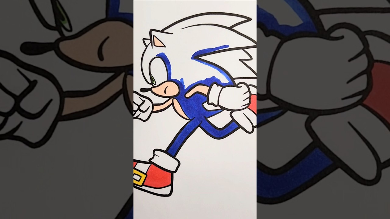 SONIC the HEDGEHOG Coloring Page #sonic #sonicthehedgehog  #coloring #kidsvideo #coloringpage