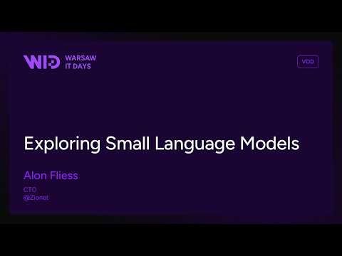 WDI25 - Exploring Small Language Models - Alon Fliess