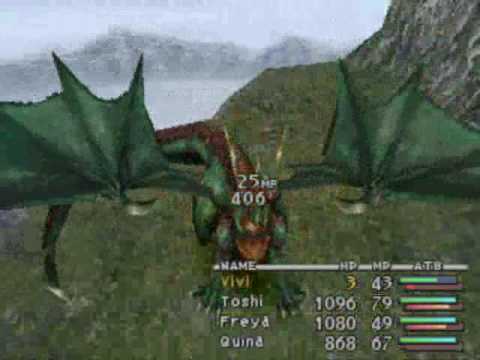 FFIX How to kill a Grand Dragon in Disc 2