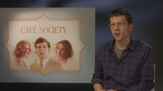 Café Society: Kooky Jesse Eisenberg likes interviewer James's shoes!