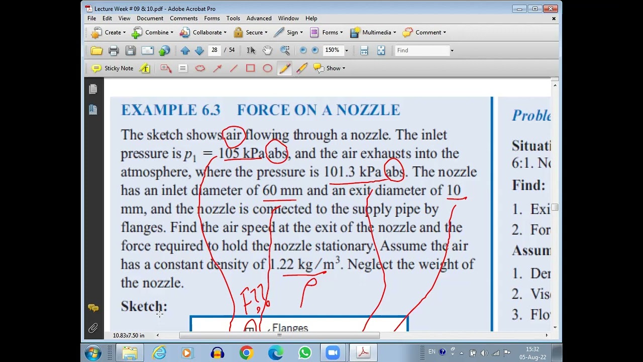 Video Lecture Fluid Mechanics 10/16
