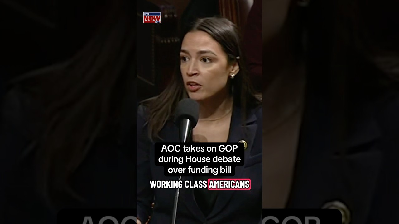 AOC speaks during House debate over funding bill