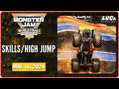 LIVE: Monster Jam World Finals XXIII 2-Wheel Skills/High Jump | May 18, 2024 | World Finals 2024