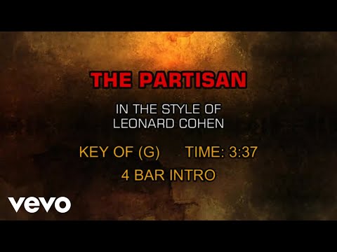 Leonard Cohen - The Partisan (Karaoke)