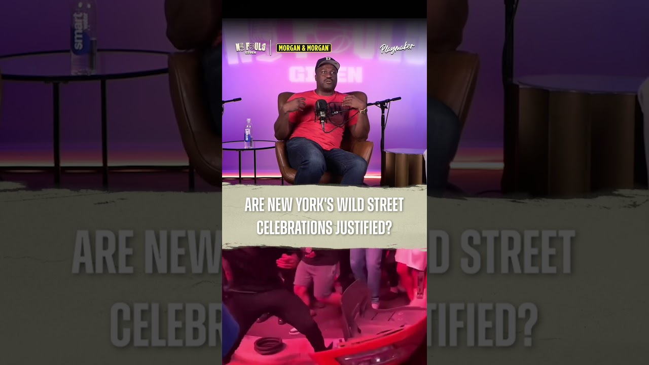 Are Knicks fans going too far with these celebrations? 👀