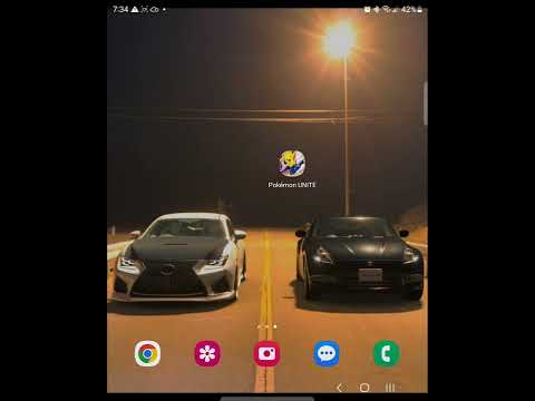 Pokemon UNITE on Samsung Galaxy Z fold 2 phone Screen aspect ratio temporary fix.