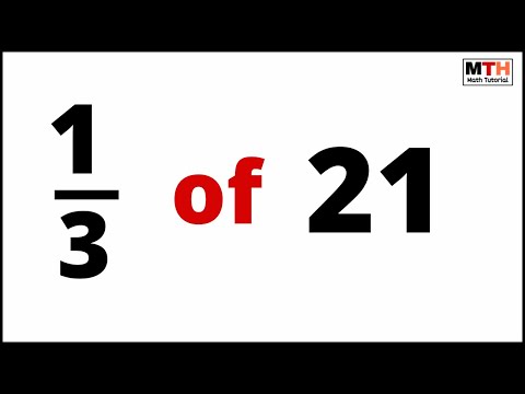 What is 1/3 of 21? (one third of 21)