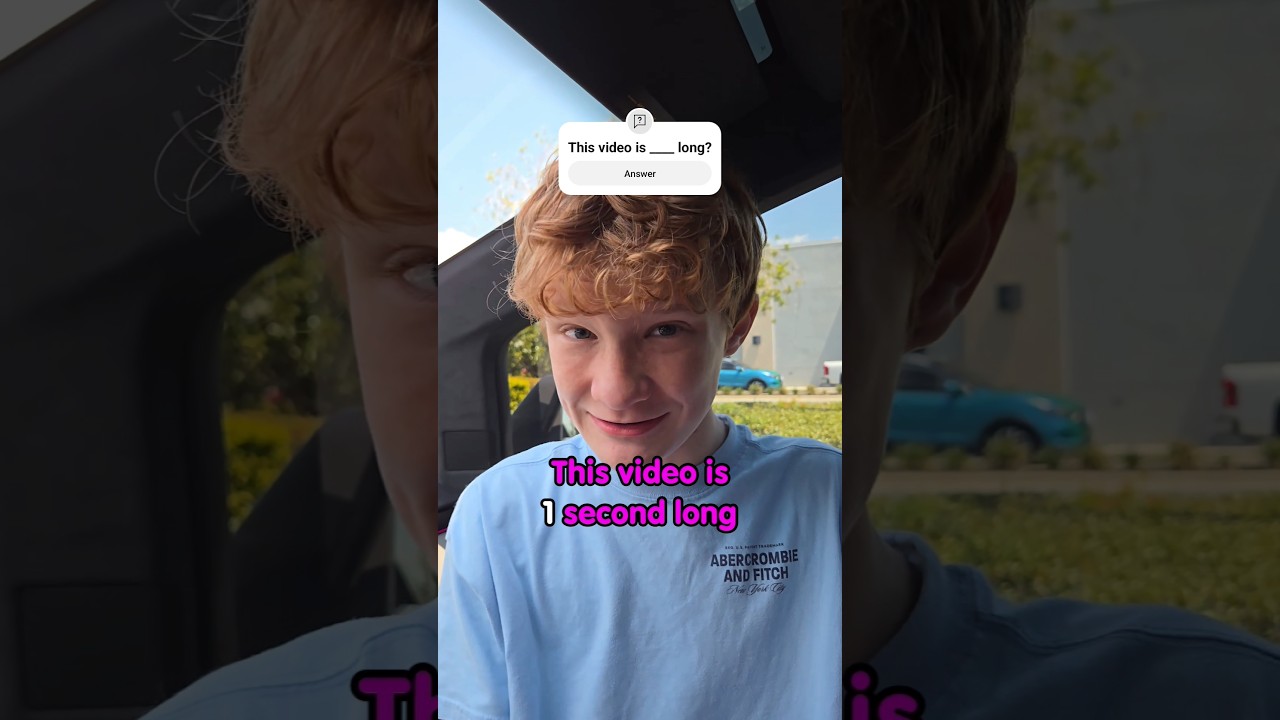 This Video Is 1 Second Long ⏲️