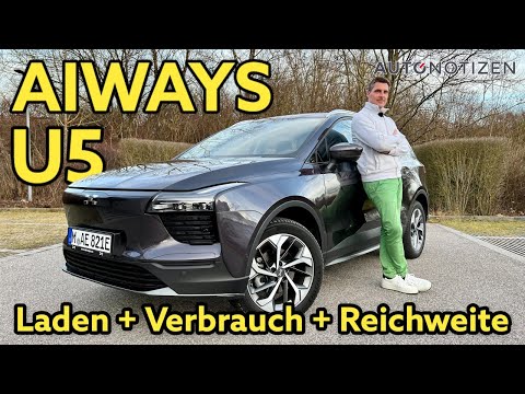 Aiways U5: Elektroauto im Winter - Laden, Reichweite und Verbrauch | Review | Test | 2022