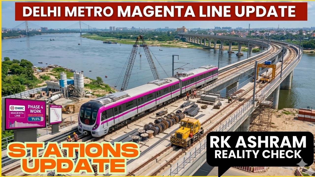 Delhi Metro Magenta Line Phase 4 😳 Massive Update | Janakpuri–Pitampura + RK Ashram Reality