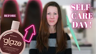 Self Care Day - Hair Glaze, Facial Shaving, and Skincare Oh My!