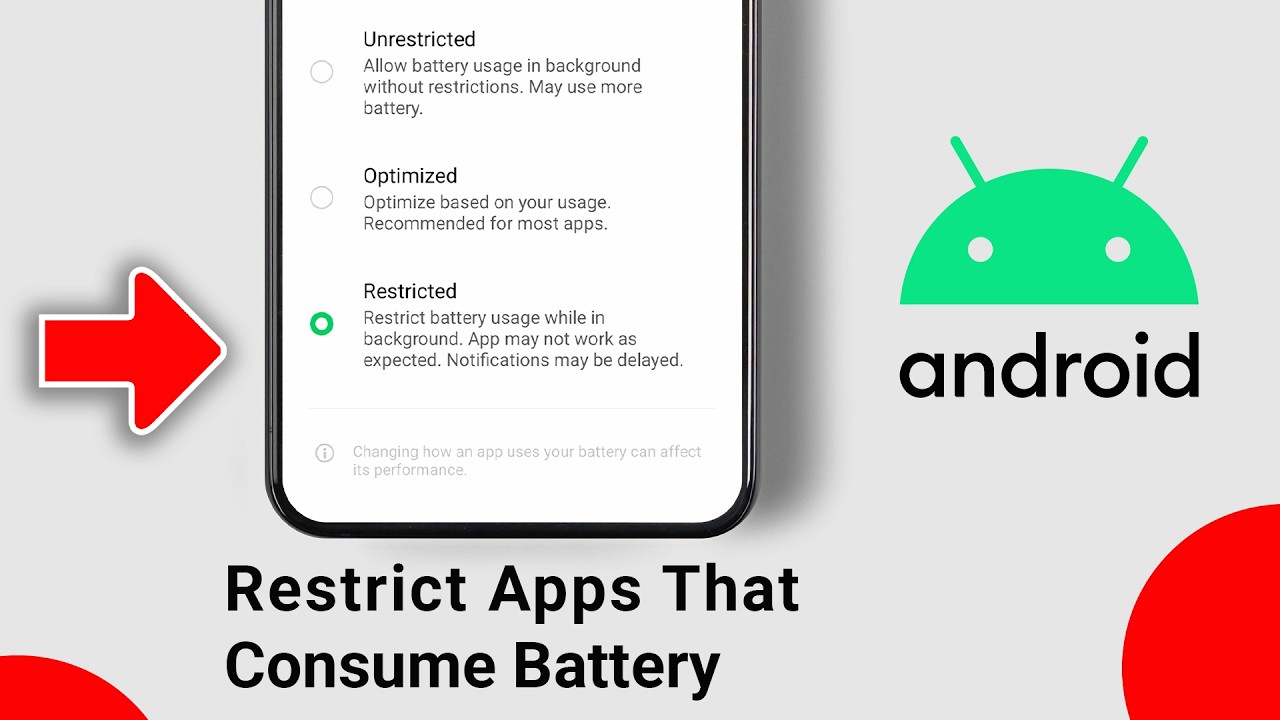 Restrict Apps That Consume Battery on Android