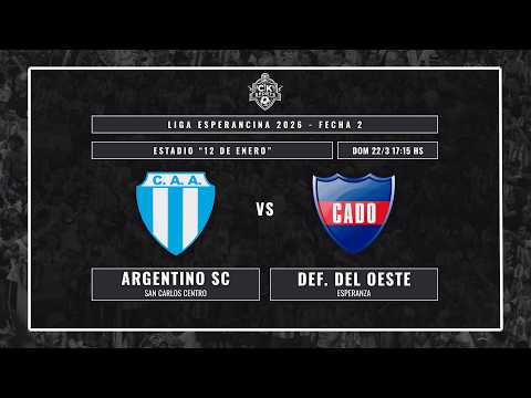 Argentino SCC  🆚 Defensores del Oeste | Primera División | Fecha 2 | LEF 2026