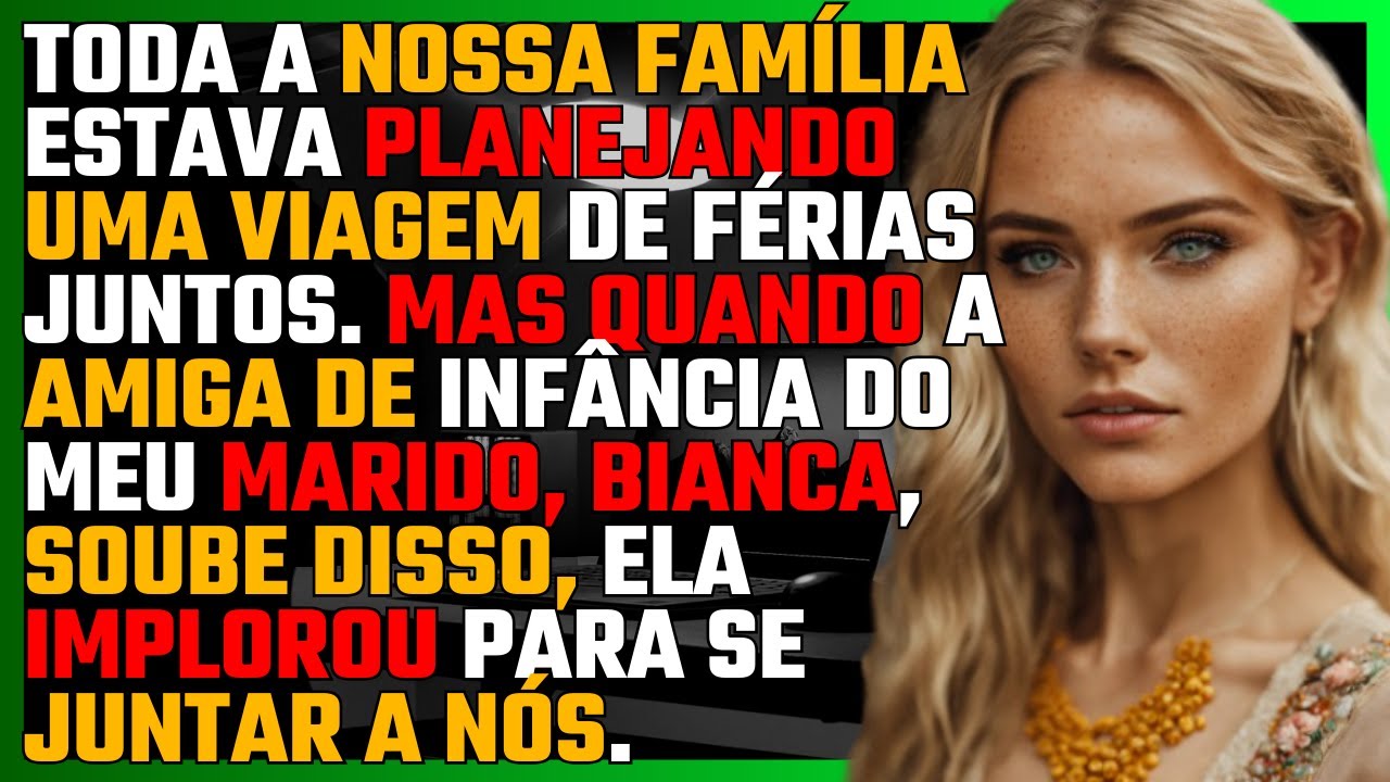 Toda a nossa FAMÍLIA estava planejando uma VIAGEM de FÉRIAS juntos. Mas a AMIGA do meu MARIDO...