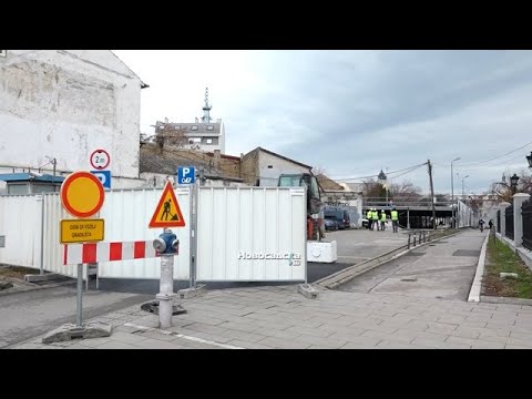 Почела демонтажа гараже код Српског народног позоришта (Новосадска телевизија, 26. 1. 2026.)