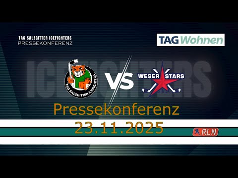 Pressekonferenz TAG Salzgitter Icefighters vs. Weserstars Bremen vom 23.11.2025