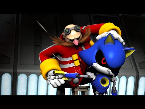SFM Eggman fixing Metal Sonic (IDW Sonic Animated)