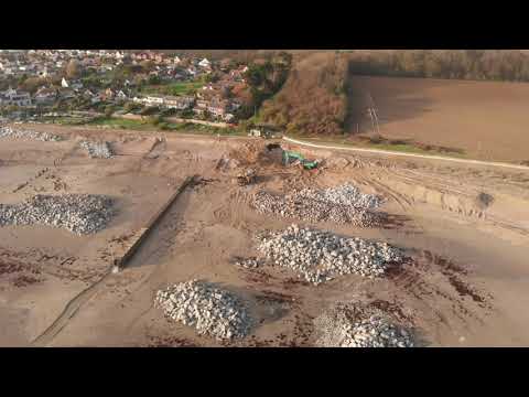 Elmer beach sea defence