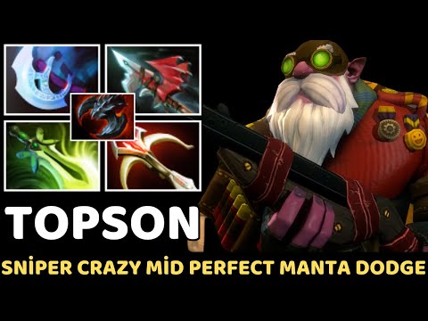 TOPSON [Sniper] Crazy Mid Perfect Manta Dodge 7.33 Dota 2