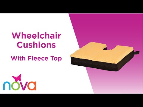 Gel and Memory Foam Wheelchair Cushions with Fleece Cover 2601F-R