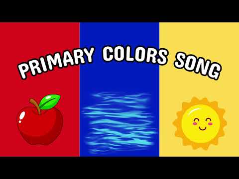 Primary Colors Song for Kids  Nursery Rhyme to Learn Colors Red, Blue, Yellow