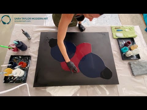 “Pendulum” Pearl cloud-over, with detailed recipes | Huge dramatic fluid art!