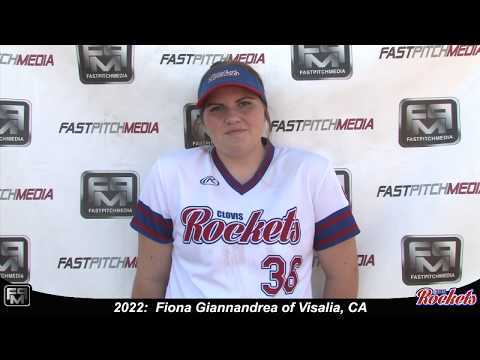 2022 Fiona Giannandrea Third Base and Outfield Softball Skills Video - Clovis Rockets