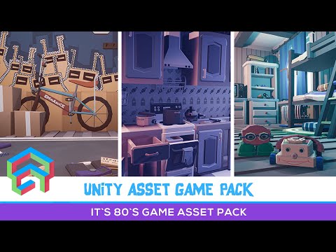 It`s 80`s Pack (showcase) - Unity leveldesign gamedev #emaceart