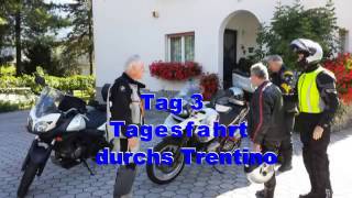 preview picture of video 'Motorradtour 2014 Trentino Dolomiten CaldonazzoTeil 2'