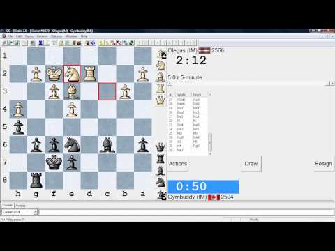 Blitz Chess Commentary - Olegas(IM) Gymbuddy(IM)