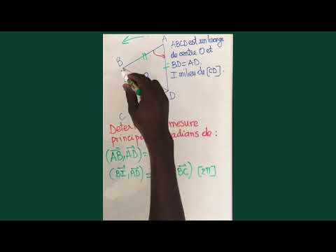 Angle orienté : mesure principale et relation de Chasles. Classe de Première S