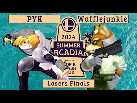 Wafflejunkie (Fox) vs. PYK (Sheik) - Losers Finals - SK Summer Arcadian 2024