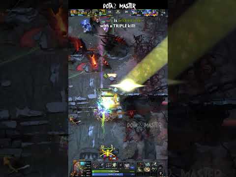Mic Check 1, 2... Triple Rampages! Meepo on Fire!! #meepo #dota2 #shorts