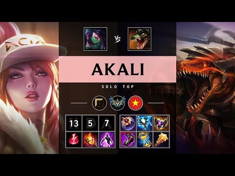 Akali Top vs Renekton - VN Challenger Patch 25.13