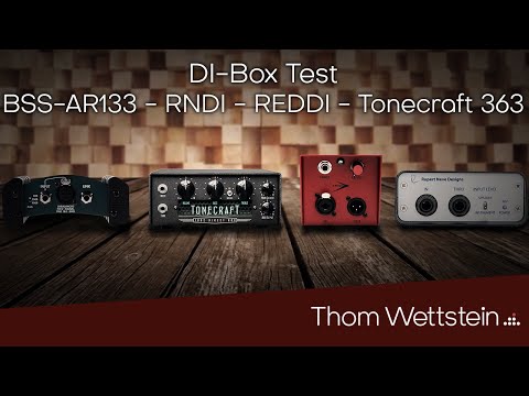 [DE] DI-Box Test - BSS-AR133 - RNDI - REDDI - Tonecraft 363