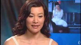 Joan Chen on the set of Twin Peaks video