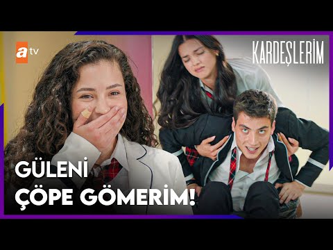 Ömer, Sarp'ı çöp kovasına fırlattı - Kardeşlerim 62. Bölüm