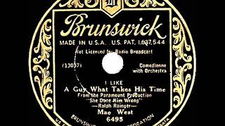 1933 HITS ARCHIVE: I Like A Guy What Takes His Time - Mae West