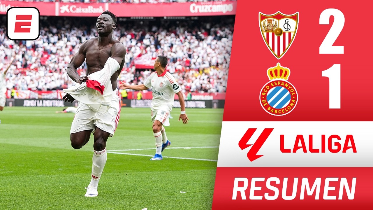 SEVILLA le dio la vuelta, se quedó con el triunfo ante ESPANYOL y se alejó del descenso | La Liga