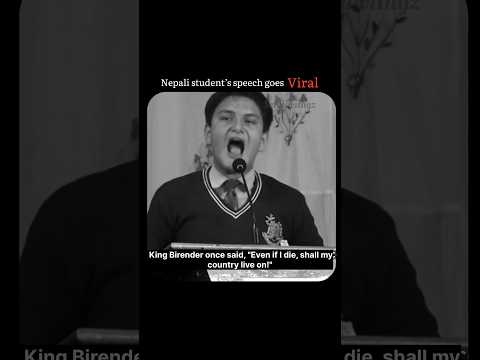 This Nepali student’s speech has taken over the internet #nepal #speech #revolt #nepalprotest #fyp