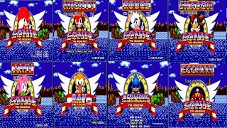 Sonic 1 & Knuckles & Eggman & Shadow & Metal Sonic & Super Sonic & Amy & Mighty & Ray & Rouge