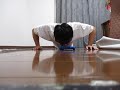 止めあり腕立て伏せ180回 180 Push ups in one set