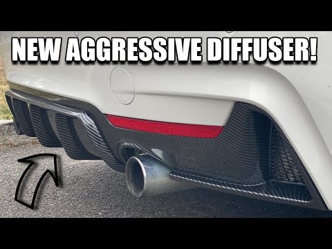 IS THIS DIFFUSER JUST AS GOOD? BMW 4 Series (435i F32) Carbon Fiber Style Rear Diffuser Install