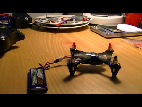 MongoTV_417 - Part 4 - Mongo Drones Testcenter - Idle Test Hubsan X4 107L Turningpro 1S  950 mAh
