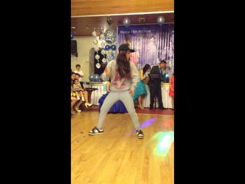 Ate Jona Dancing to Skrillex' Bangarang