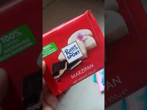 Ritter sport Marzipan #marzipan #trendingonshorts #shortfeed #food #chocolate #viral #uaefood#foodie
