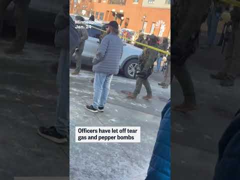 Crowds gather in Minneapolis after federal agent-involved shooting