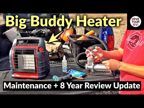 Big Buddy Propane Heater Maintenance + 8 Year Review Update + Low-Pressure Quick Connect Hookup