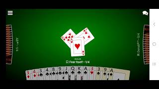 Spades Ace high 1v1v1 30 for 75 chip game.