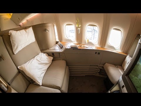 Cathay Pacific First Class Trip Report - Hong Kong to London (CX253) - Boeing 777-300ER Video